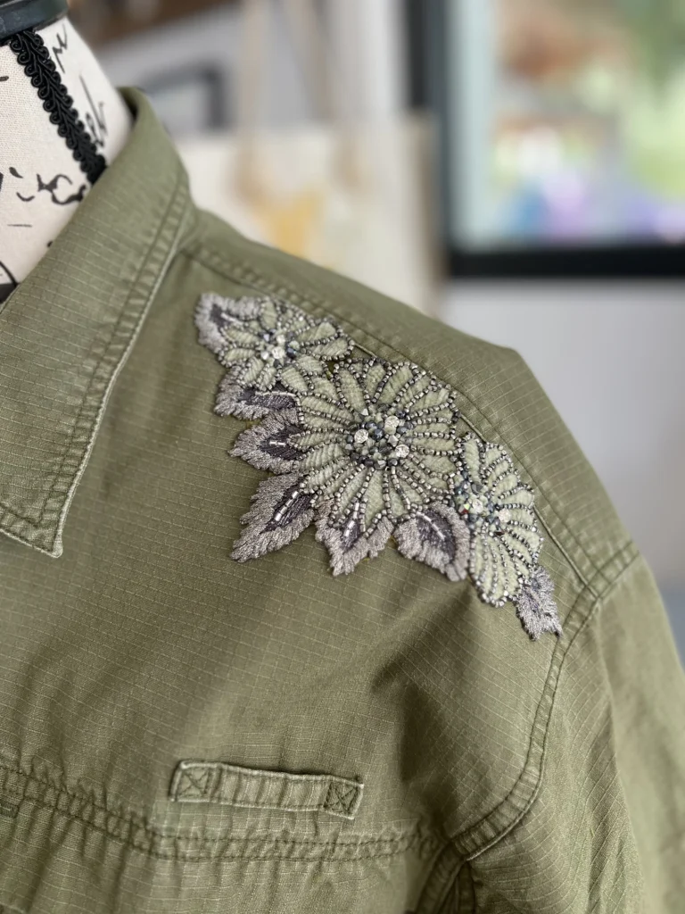 Lanounette, réalisations en broderie