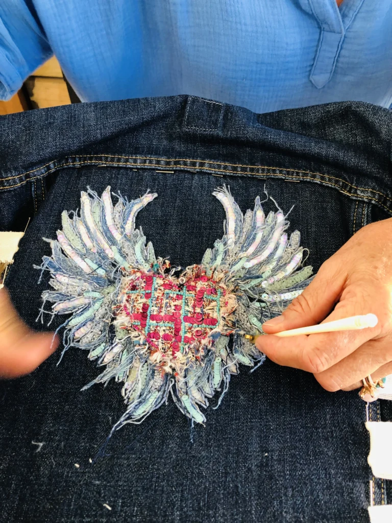 Lanounette, cours de broderie